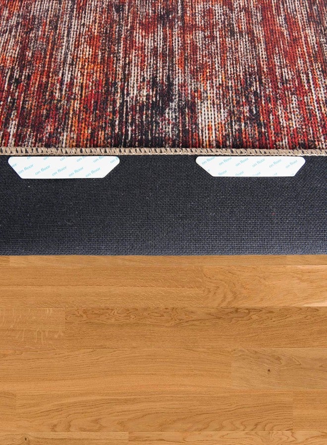 Rugs.com - 12 قطعة من شريط تثبيت السجاد، وسادة مانعة للانزلاق، مثبتات قابلة لإعادة الاستخدام والغسل للسجاد، سدادات سجاد مزدوجة الجوانب مانعة للانزلاق للأرضيات الخشبية لمنع الانزلاق - Image 5